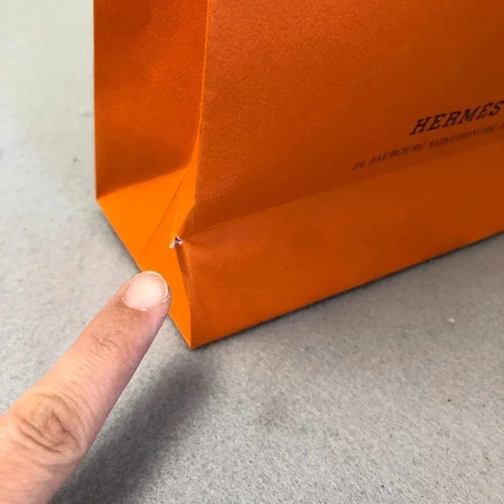 Hermes‎ Authentic Orange Gift Shopping Bag Medium Rectangle 8.25x11.5x3.25 Lot